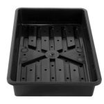 BLACK SEED TRAY W/DRAIN HOLE