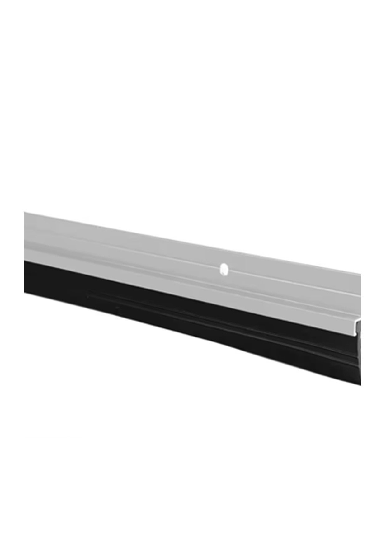 1.5 in. X 36 in. Silver Finish Door Sweep With Flexible Rubber Base