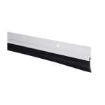 1.5 in. X 36 in. White Aluminium Door Sweep With Rubber Base
