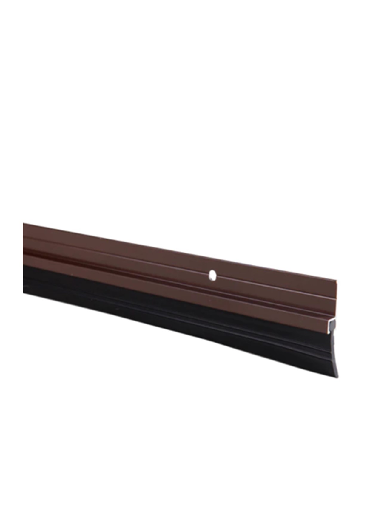 1.5 in. X 36 in. Brown Aluminium Door Sweep With Rubber Base