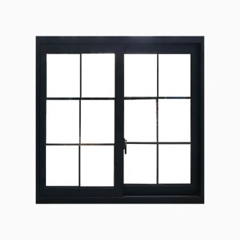 60 in. X  48in. Black UPVC Sliding Window