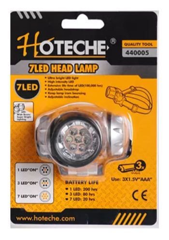 5-Watt Rotatable Head Light With Adjustable Strap LED Day Light 1 pc.