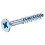 #12 X 1-1/2 in. Metal Coarse Thread Countersunk Wood Screw 1 pc.