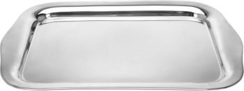 46x30cm Silver Stainless Steel Serving Tray