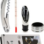 4pc Silver Stainless Steel Wine Set