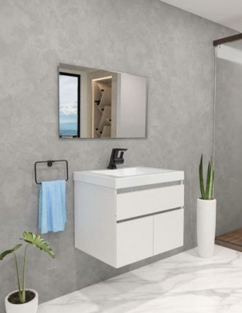 25 in. x 19 in. White Macao Vanity