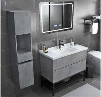 31 in. X 18 in. Wood Rectangular Vanity Ceramic Basin