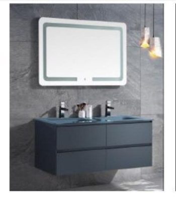 47 in. X 18 in. Wood Rectangular Floating Vanity Ceramic Basin