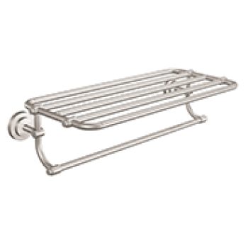 Iso Brush Nickel Towel Shelf