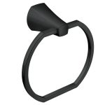 Matte Black Finish  Towel Ring