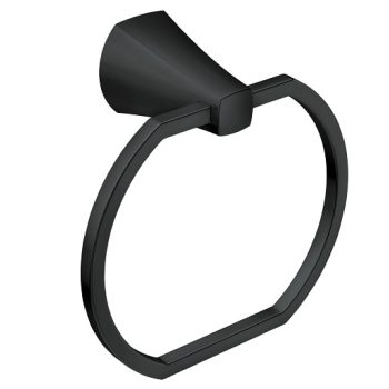 Matte Black Finish  Towel Ring