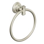 Brushed Nickel Finish Towel Ring