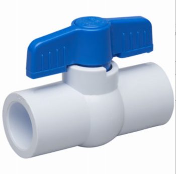 1/2" White Pvc Ball Valve #107-633