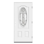 3P Fiberglass Door with Oval Lite